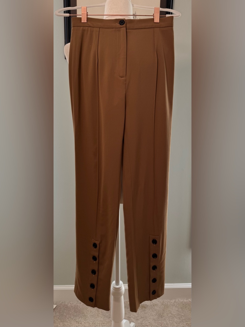 Vintage Dolce & Gabbana High Waisted Slim Ankle Pants Button Details 26" waist - Picture 2 of 7
